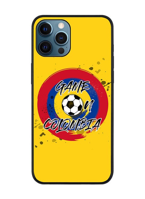 Rugged Black edge case for Apple iPhone 12 Pro Max Slim fit Soft Case Flexible Rubber Edges Anti Drop TPU Gel Thin Cover - Game on Colombia