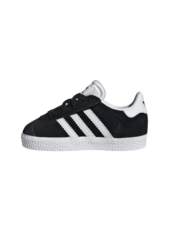 Adidas Adidas GAZELLE CF EL I Black CASUAL Trainers FOR BABY BOYS AND GIRLS 9.5K