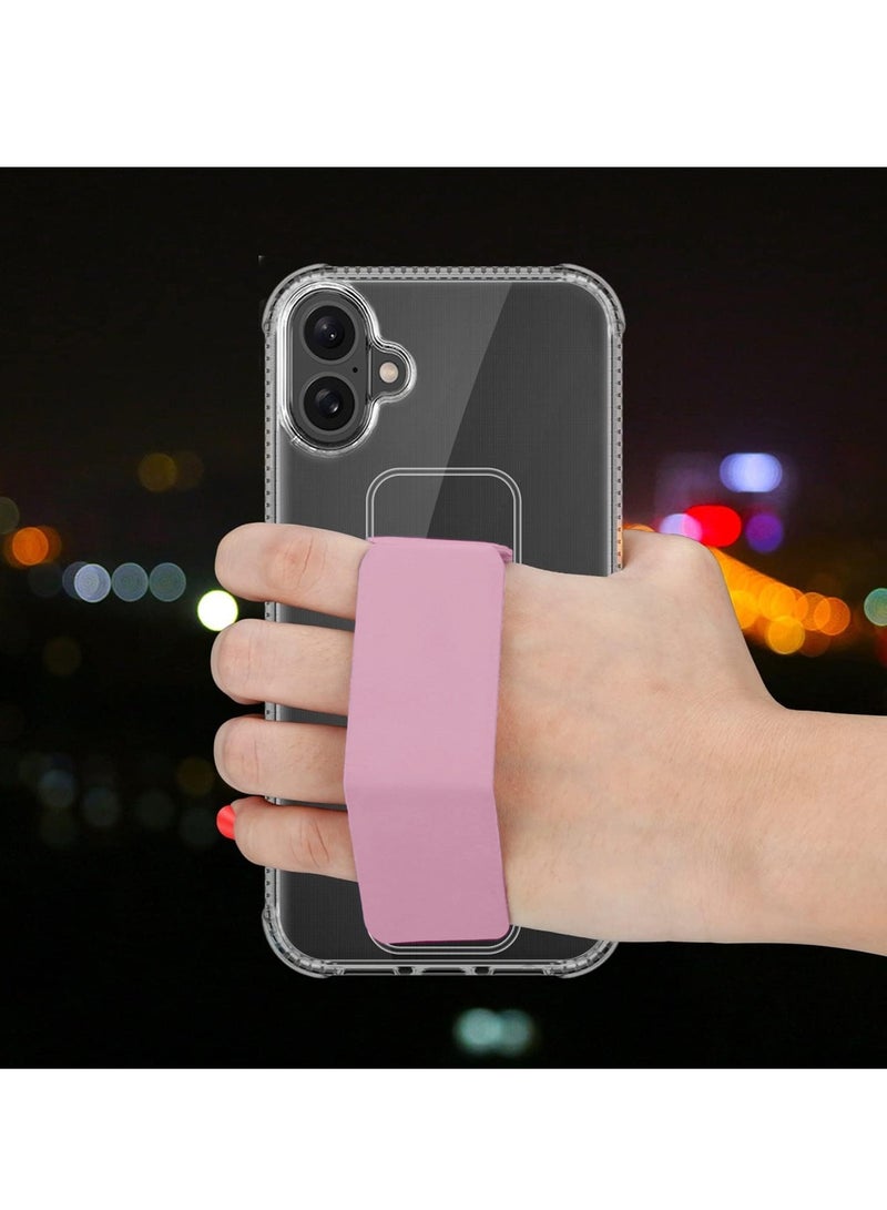 دبليو تيك غطاء الحماية الهوائي لآيفون 16 بلس ٢٠٢٤ تي بي يو - شفاف/وردي - Image 3