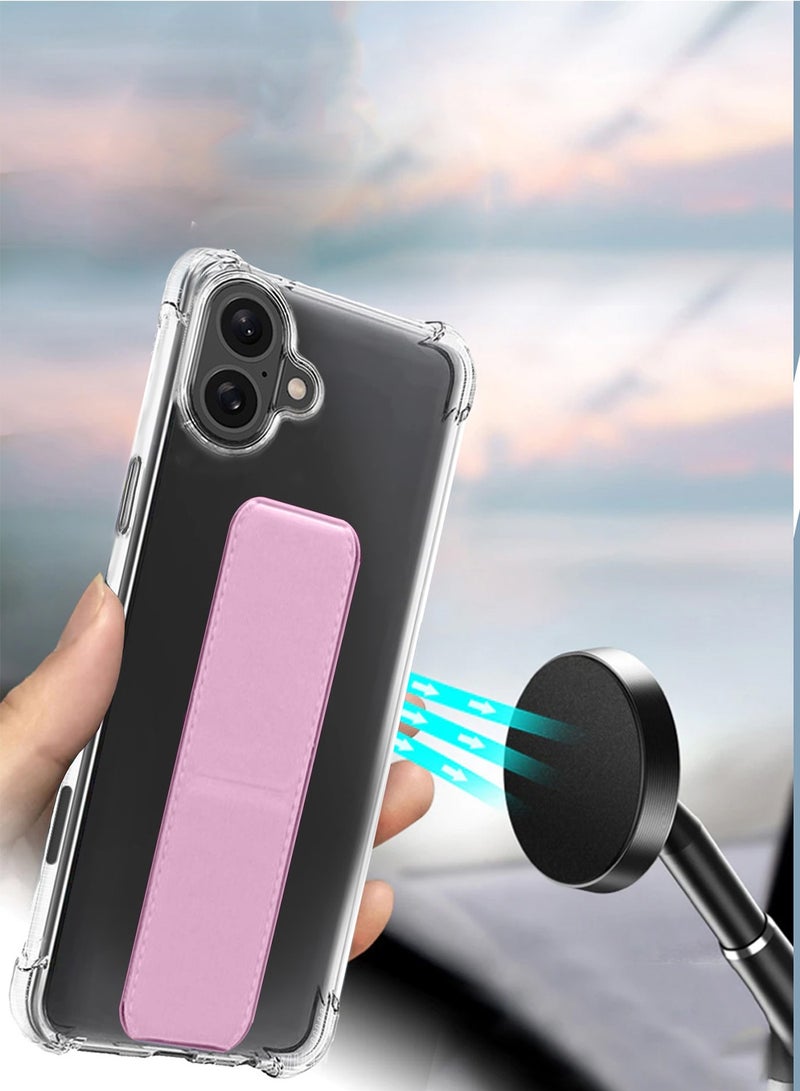 دبليو تيك غطاء الحماية الهوائي لآيفون 16 بلس ٢٠٢٤ تي بي يو - شفاف/وردي - Image 5