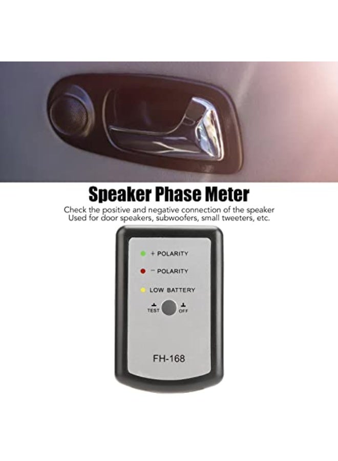 Car Speaker Polarity Tester Phase Meter Test Subwoofer Tweeter for Automotive System, Automotive Speaker Polarity Tester Phasemeter Tool Plastic Shell Tester - Image 4