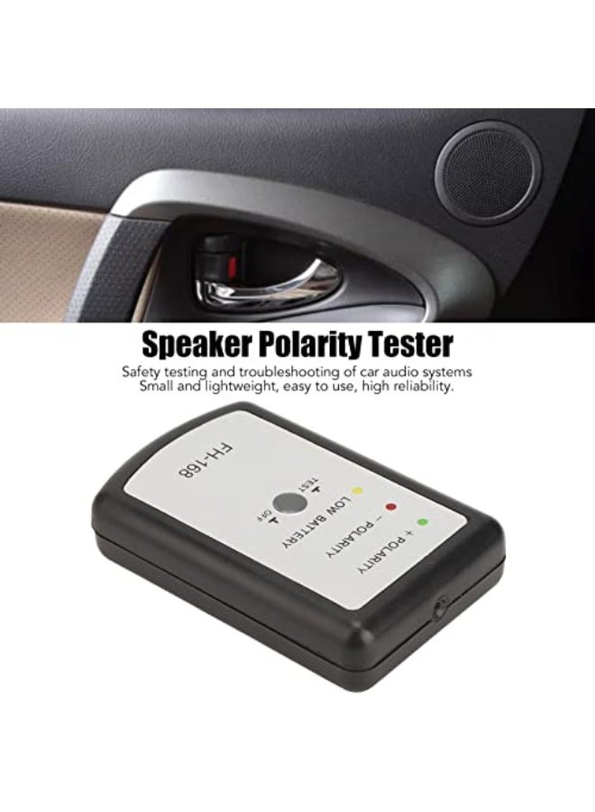 Car Speaker Polarity Tester Phase Meter Test Subwoofer Tweeter for Automotive System, Automotive Speaker Polarity Tester Phasemeter Tool Plastic Shell Tester - Image 2