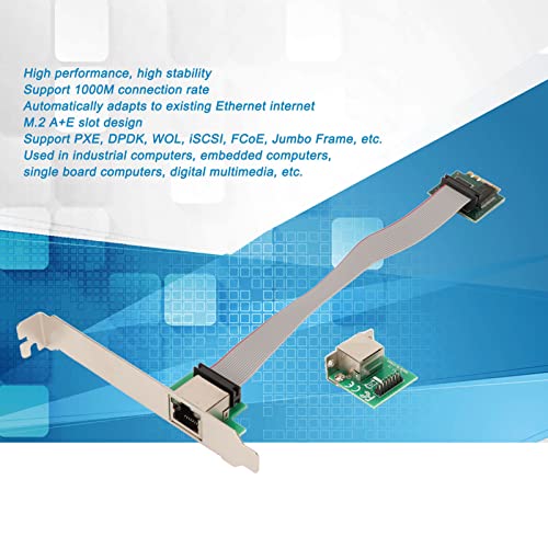 Zopsc Gigabit Ethernet Server Adapter, M.2 A E Key Single Port Gigabit Server NIC Adapter 1000M RJ45 Ethernet NIC. - Image 4