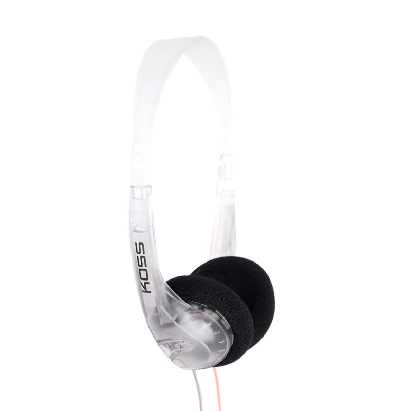 Koss CL2 Clear Transparent OnEar Headphone 80s and Style Retro Look Lightweight 35mm Jack 6 Foot Cord - Image 2
