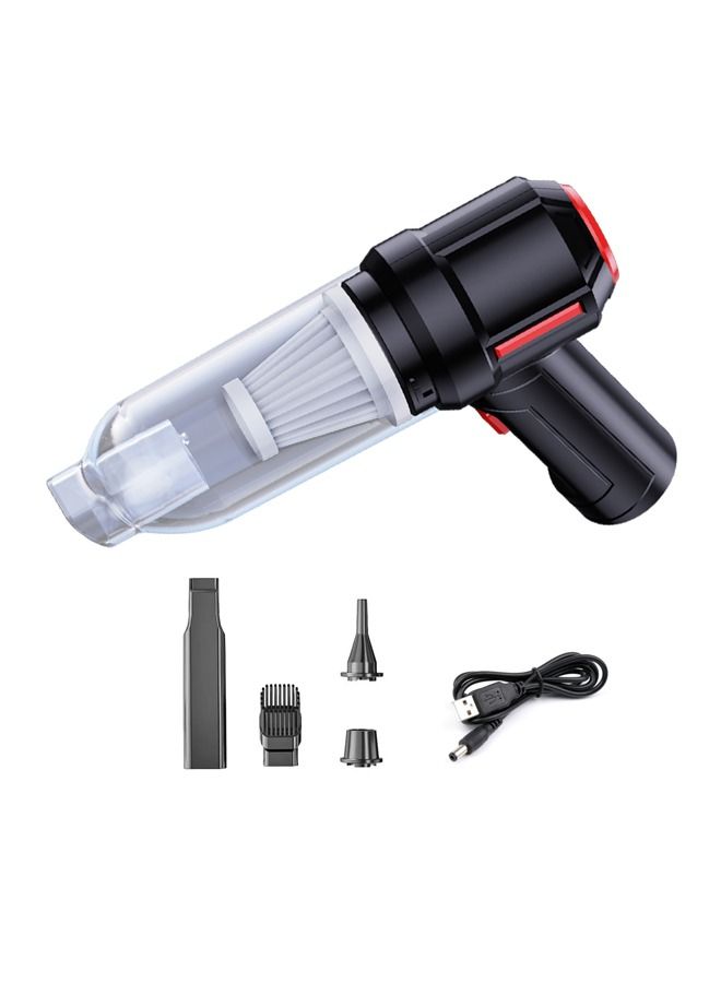 Taimi 3 In 1 Portable Cordless Car Vacuum Car Dual Use Blow Cleaner Handheld Auto Vaccum Cleaner Blower Black - Image 2