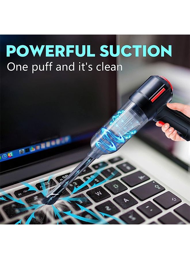 Taimi 3 In 1 Portable Cordless Car Vacuum Car Dual Use Blow Cleaner Handheld Auto Vaccum Cleaner Blower Black - Image 5