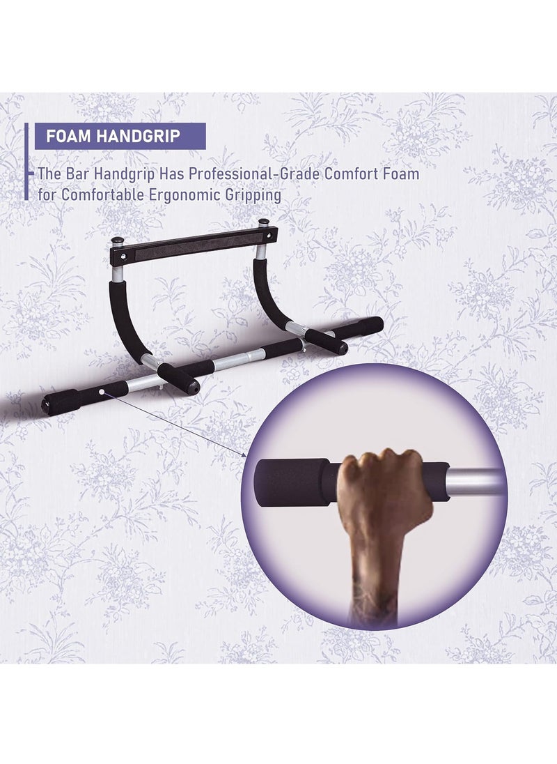 ENDLESS  - Curved Pull Up Bar for Home Wall | Stainless Steel | For Strengthening | Upper Body Workout |Exercises at Home or Gym with Anti-Skid Cushion Grip | Unisex - Image 1