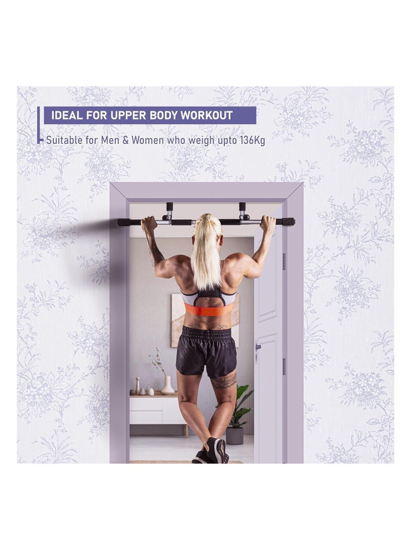 ENDLESS  - Curved Pull Up Bar for Home Wall | Stainless Steel | For Strengthening | Upper Body Workout |Exercises at Home or Gym with Anti-Skid Cushion Grip | Unisex - Image 1