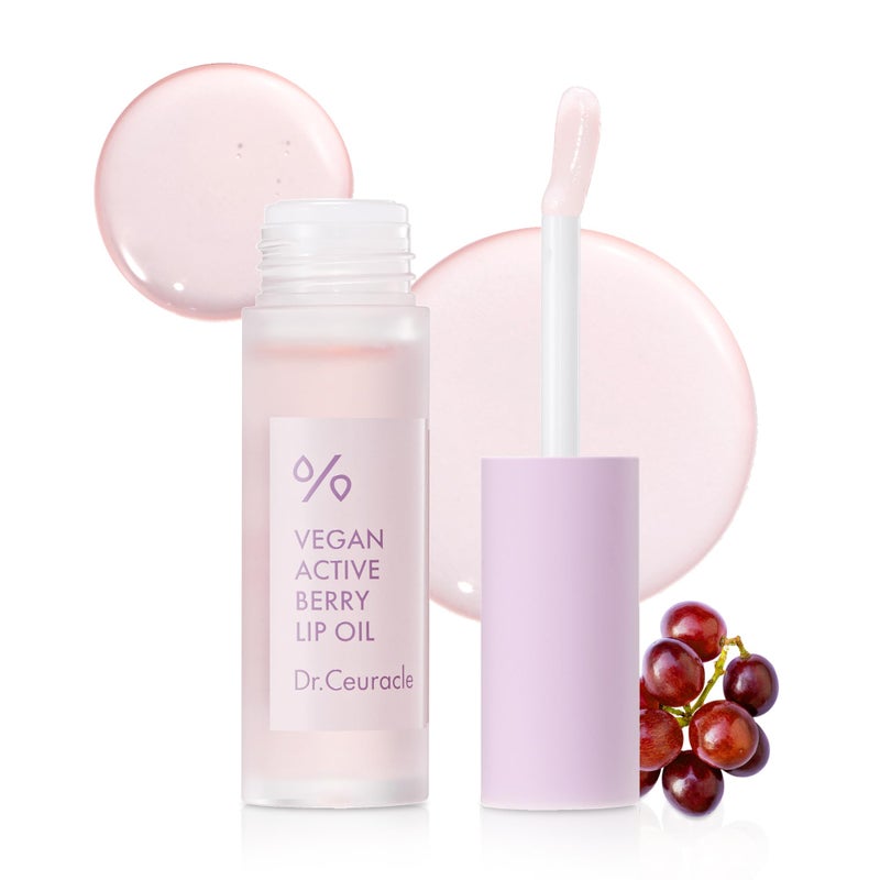 leegeehaam DrCeuracle by leegeehaam Vegan Active Berry Lip Oil 45ml  015 fl oz  Moisturizing Lip Gloss for Dry and Chapped Lips LongLasting Glow