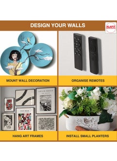 KLAPiT KLAPiT Magnetic Hanging Strips: Premium Alternative to Mounting Tapes & Double-Sided Tapes - Heavy Duty, Drill-Free & Damage-Free Hanging, White  - Image 5