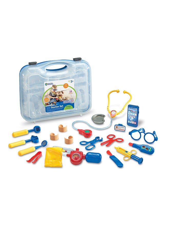 Learning Resources - Learning Resources Pretend & Play Doctors Set - Multi-Coloured Complete Toy Dr Medical Kit for Kids - Image 1