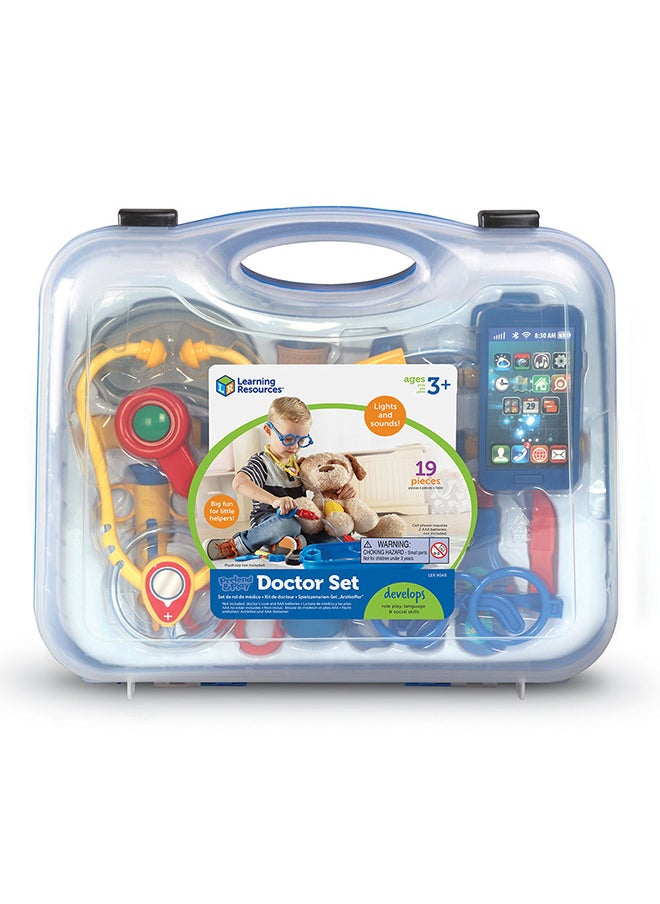 Learning Resources - Learning Resources Pretend & Play Doctors Set - Multi-Coloured Complete Toy Dr Medical Kit for Kids - Image 1