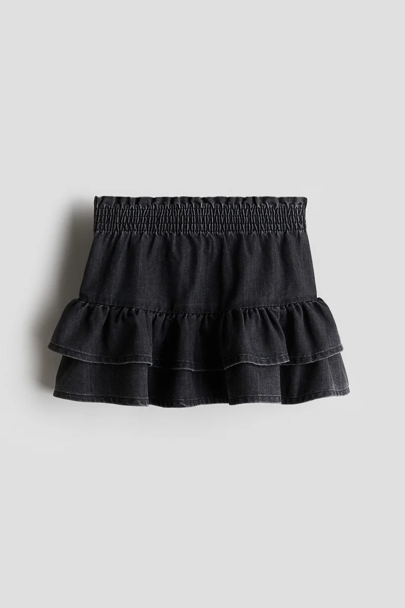 H&M Tiered denim skirt