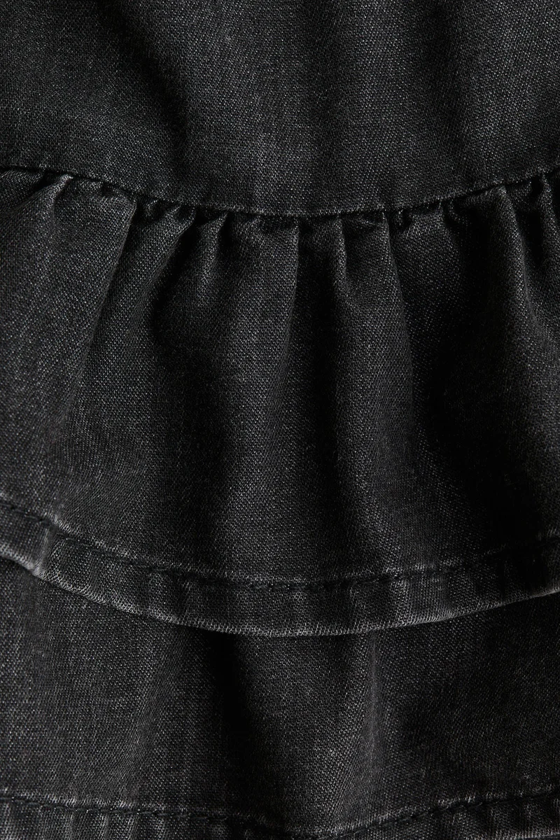H&M Tiered denim skirt