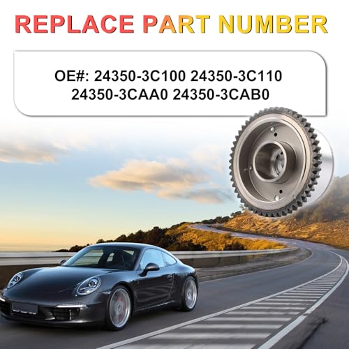 INGKAN G6DB G6DC Engine Timing Sprocket Gear [3.5L 3.8L] Fits for Hyundai Azera 2011/ Genesi Coupe 11-12/ Veracruz 07-12, Kia Sedona 12-14/ Sorento 11-13 OE 24350-3CAA0 - Image 3