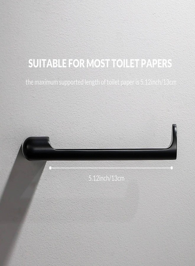 simpletome Toilet Paper Holder Wall Mount Never Rust Zinc Alloy Drilling Installation Modern Minimalist Design (Matte Black) - Image 3