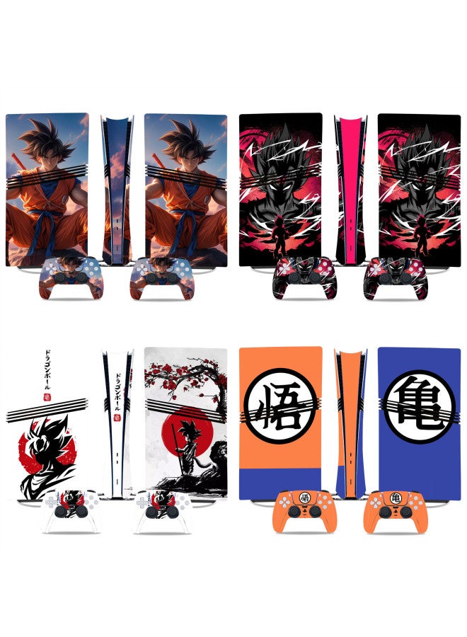 PS5 Pro Game Machine Full Body Sticker Full Body Sticker Handle Sticker Dragon Ball Anime Game Sticker-Color:Optical Drive Version Note: Optical Drive Version  - Image 1