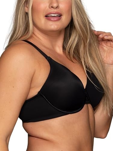 Vanity Fair womens Full Figure Beauty Back Smoothing Bra, Underwire - Black, 38D US - Image 2