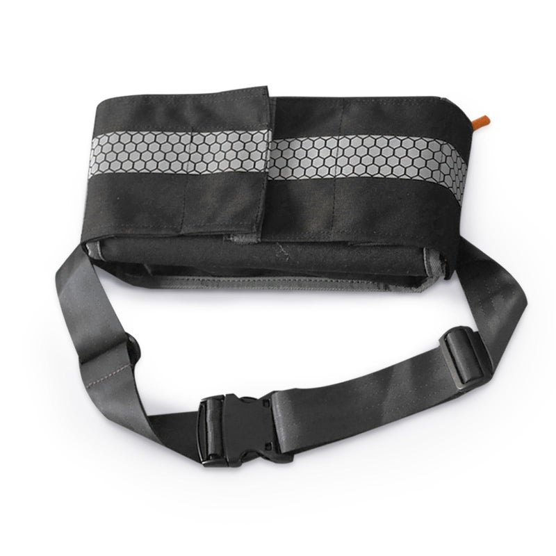 Ehucon Empty First Aid Waist Bag Molle Medical Pouch with Belt EMS Fanny Pack with Threepiece SystemIFAK Medical Bag for CampingHiking or Traveling Black - Image 2