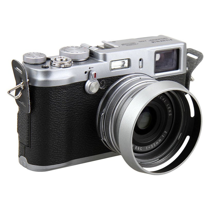 JJC LH-JX100 Silver Metal Lens Hood Adapter Ring for Fujifilm X100 X100S X100T Replace AR-X100 - Image 3