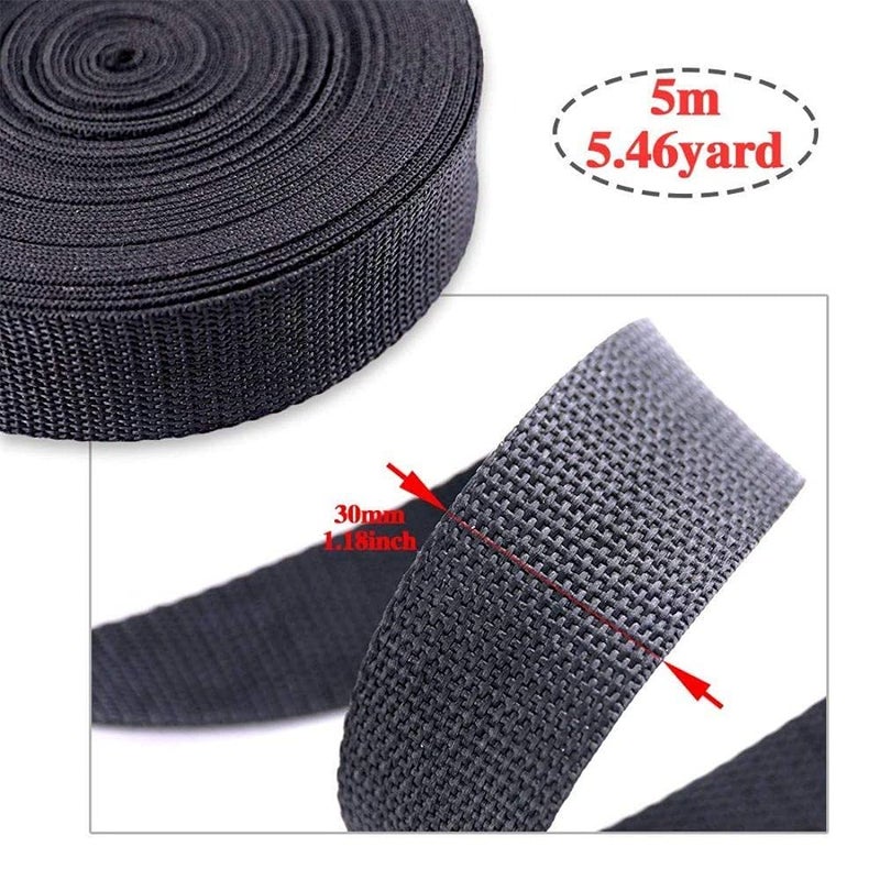 DIY Crafts Diy Crafts CTDIYHI57886 and Tri Glide Slides and D Rings With 1 Roll 5 Yards Nylon Webbing Straps 4roll Pack of 41 Design No 4 Pack of 41 Multicolor  - Image 5