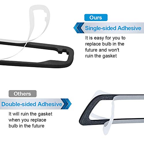 MbuyDIY 3rd Third Brake Light Gasket Seal Compatible with 1999-2006 Chevy Silverado 1500 2500 3500 GMC Sierra 1500HD 2500HD 3500HD High Mount Stop Lamp Assembly, Single-Sided Adhesive - Image 3