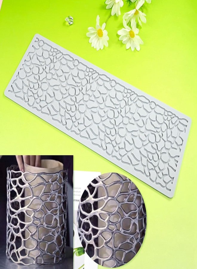 TUKE 3D Cake Lace Mold Fondant Silicone Mold Lace Mat Embosser Texture Silicone Mould Fondant Chocolate Stencil Border Bakeware Cake Decorating (I_ Irregular) - Image 4
