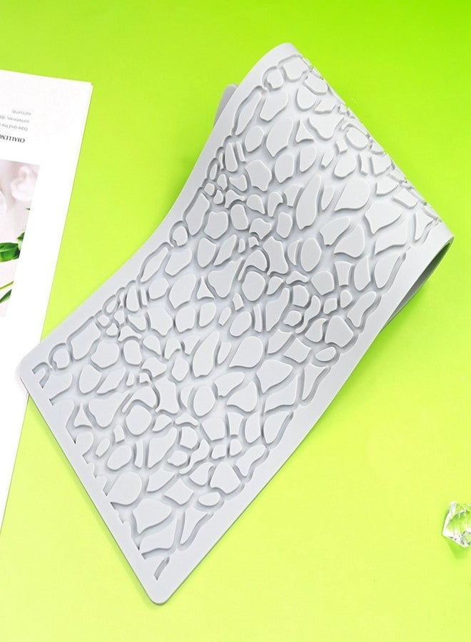 TUKE 3D Cake Lace Mold Fondant Silicone Mold Lace Mat Embosser Texture Silicone Mould Fondant Chocolate Stencil Border Bakeware Cake Decorating (I_ Irregular) - Image 2