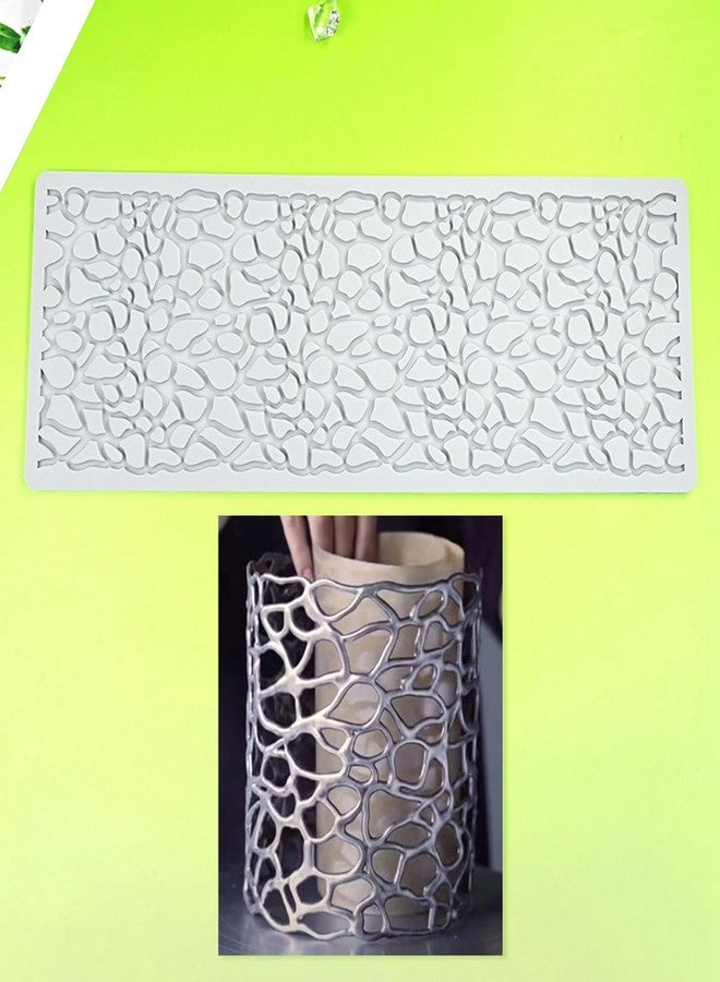 TUKE 3D Cake Lace Mold Fondant Silicone Mold Lace Mat Embosser Texture Silicone Mould Fondant Chocolate Stencil Border Bakeware Cake Decorating (I_ Irregular) - Image 3