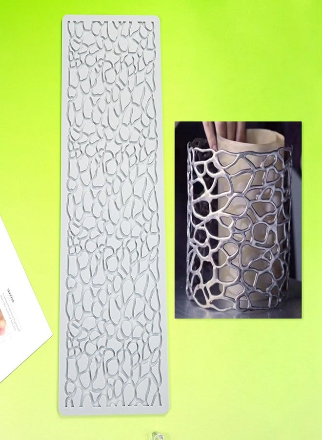 TUKE 3D Cake Lace Mold Fondant Silicone Mold Lace Mat Embosser Texture Silicone Mould Fondant Chocolate Stencil Border Bakeware Cake Decorating (I_ Irregular) - Image 5