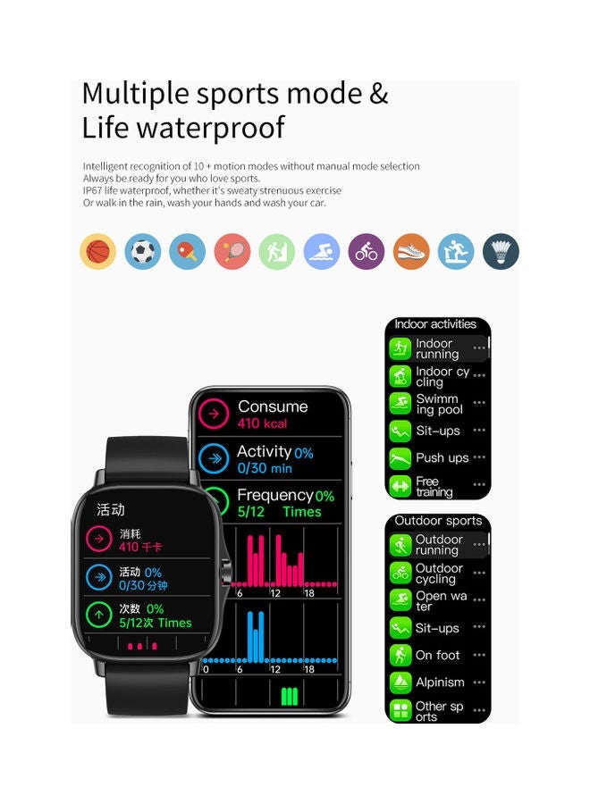 NIBEMINENT DW11 Bluetooth Smartwatch Silver - Image 4