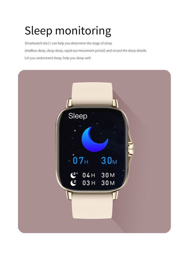NIBEMINENT DW11 Bluetooth Smartwatch Silver - Image 3