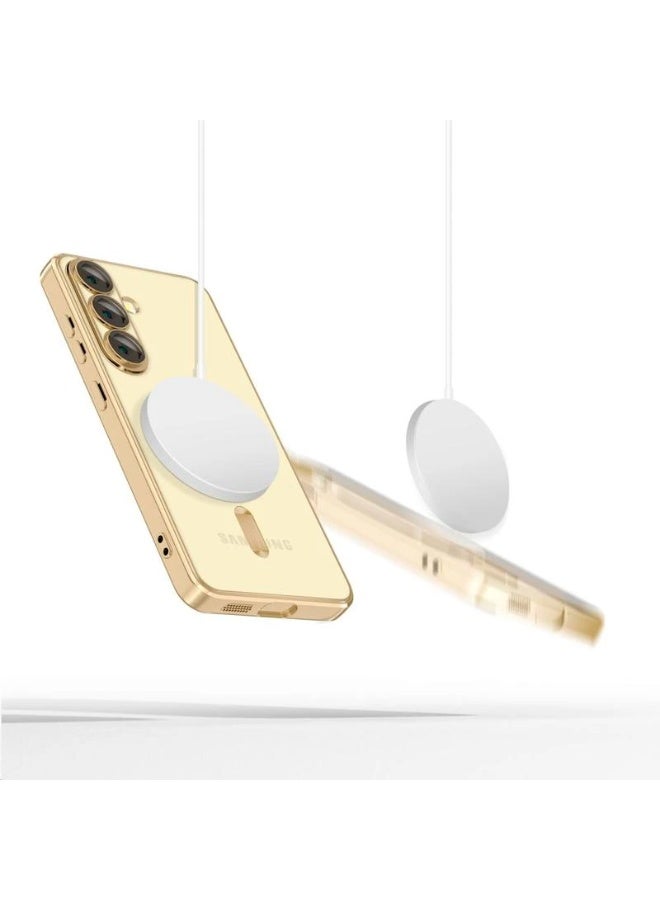 DUSALA Samsung Galaxy S26 Plus Case Electroplating Transparent Cover Magnetic Plating Support Wireless Charging For Samsung Galaxy S26 Plus 6.7-inch - Image 5