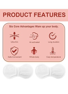 Hodaf Heat Patches for Period Pain Relief & Period Cramps, Portable Menstrual Heating Pad, Air-Activated Adhesive Heating Patches for Cramps, Suitable for All Skin Types, 5 Packs  - Image 5