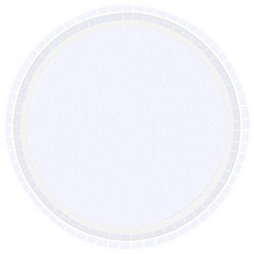 Amscan Frosty White Round Plates  7"" (20-Pack) - Elegant & Sturdy Paper Plates  Perfect for Parties  Weddings & Celebrations - Image 1