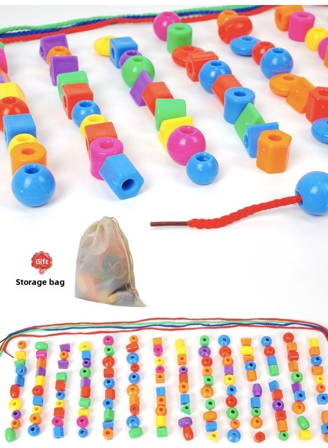 Children's Geometric Matching Box Montessori Toy Thirteen Holes Early Childhood Education Baby Educational Building Blocks Intelligence Box One Year Old-Color:Test Tube Bead Toy - Image 5