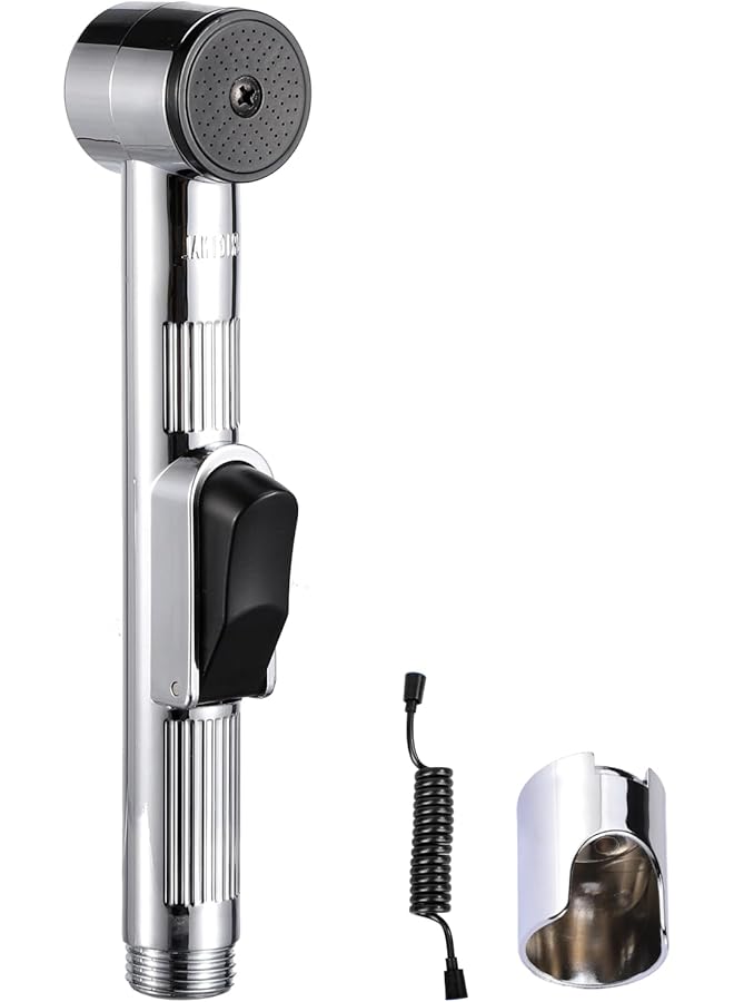 The Bros Handheld Purifying Basin Sprayer Adapter Sprayer Set with Leak Proof Hose Bathroom Toilet Attachment Set for Toilet Bathroom Bathroom Family Pet (Combination 6) - Image 1