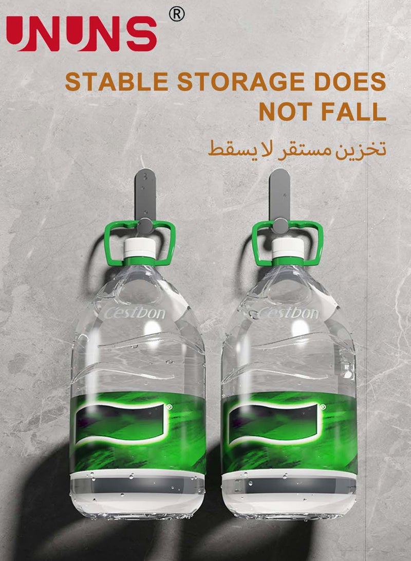 UNUNS 6-Piece Self Adhesive Hook,Gun Grey Towel Hooks Stick On Bathroom Or Kitchen,Space Aluminum,Wall Hooks Self Adhesive Hooks - Image 3