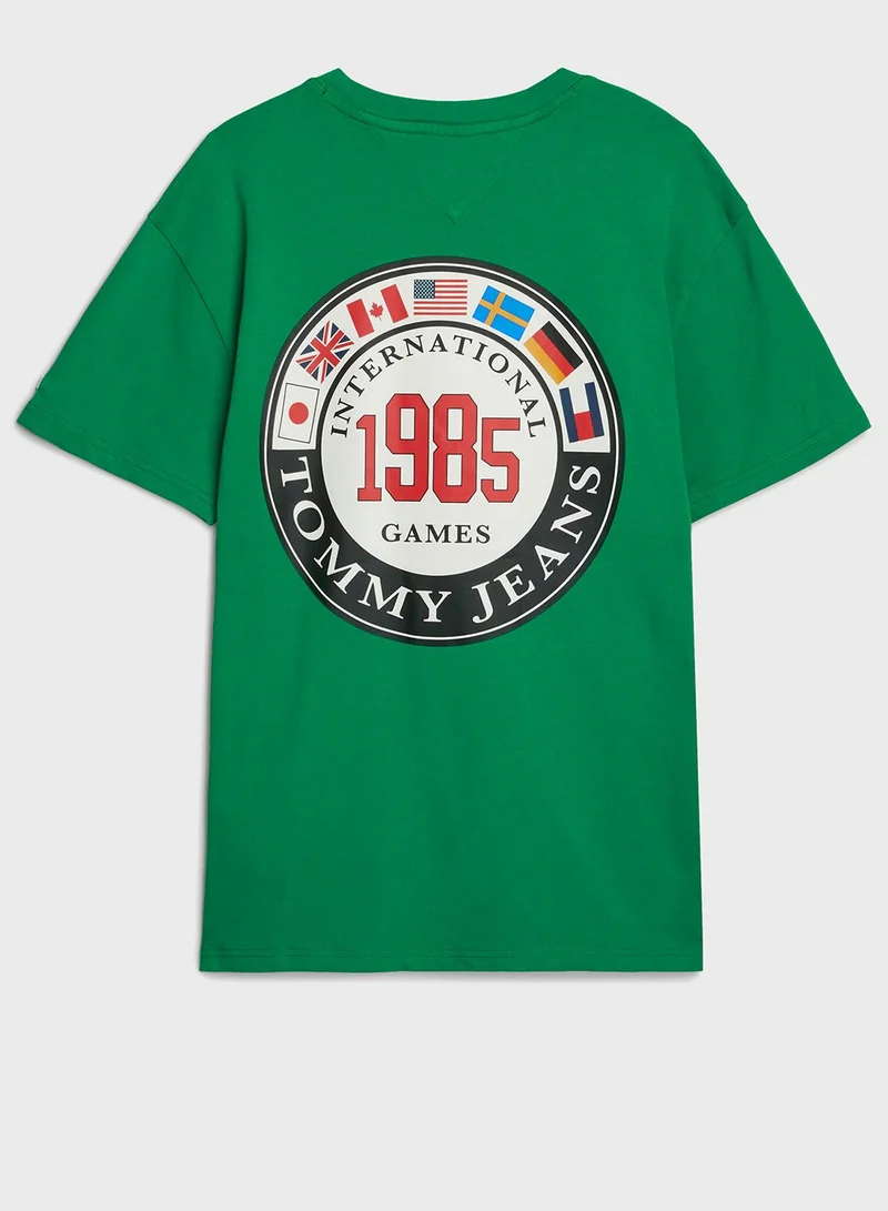 TOMMY JEANS Logo Crew Neck T-Shirt
