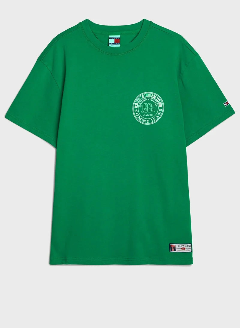 TOMMY JEANS Logo Crew Neck T-Shirt