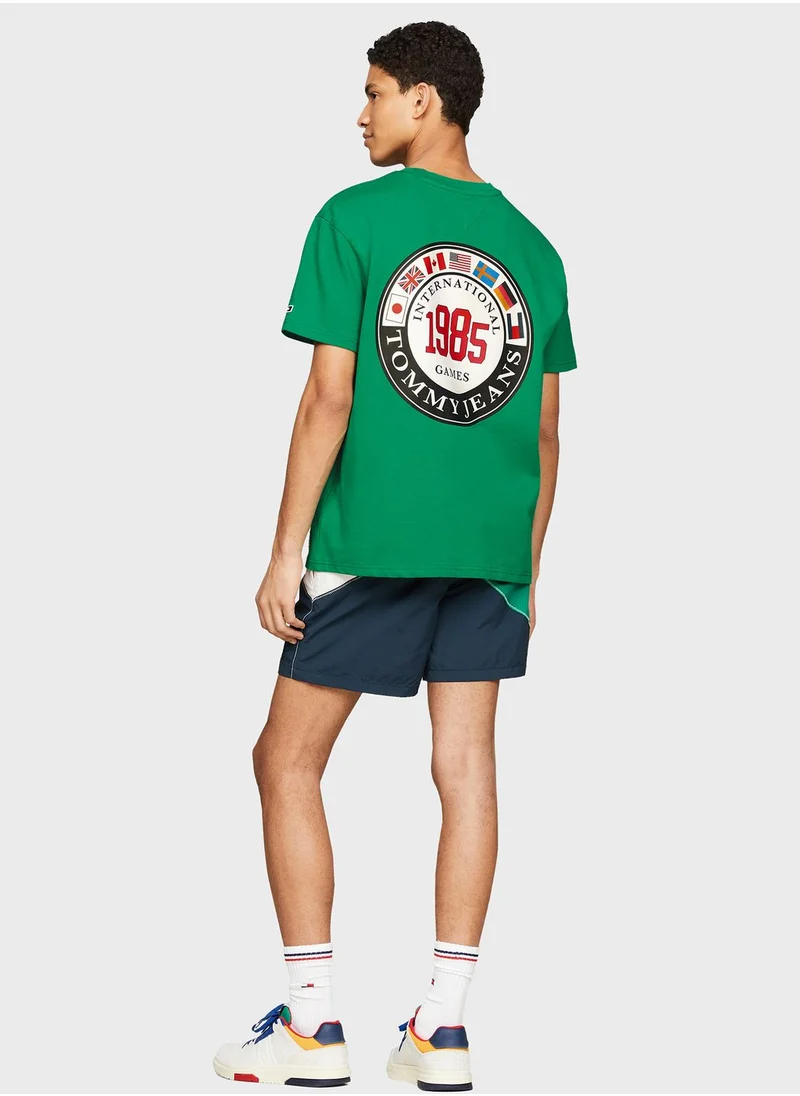 TOMMY JEANS Logo Crew Neck T-Shirt