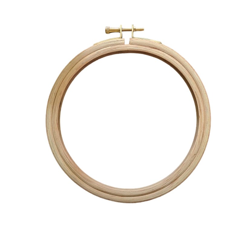 Emdroidery Wooden Hoop Rings,for Needle Craft, Cross Stitch, DIY / Art & Craft / Painting / Aari Work / Drawing / Tailoring - Size 8 inch  - Image 1