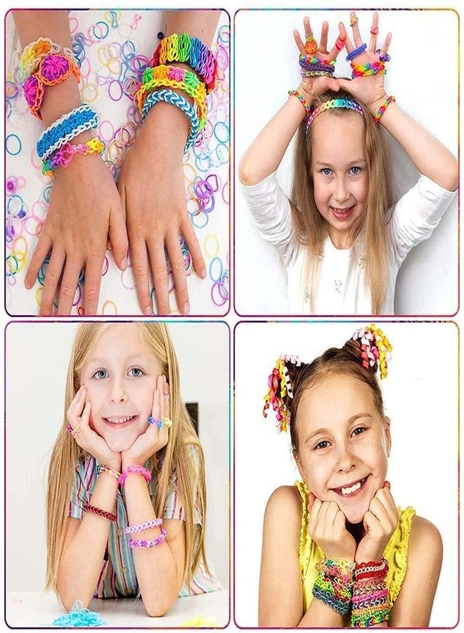 Prescent Multicolor Loom Rubber Band Kit 8 Colors Band with Butterfly Design Case for DIY, Craft, Jewellery Making and Much More - Image 3