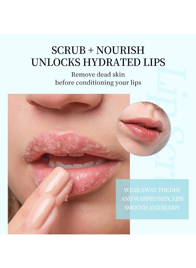 Kormesic - 2-in-1 Lip Scrub Set - Coconut Caffeine & Brown Sugar Shea Butter 30g Each - Image 1