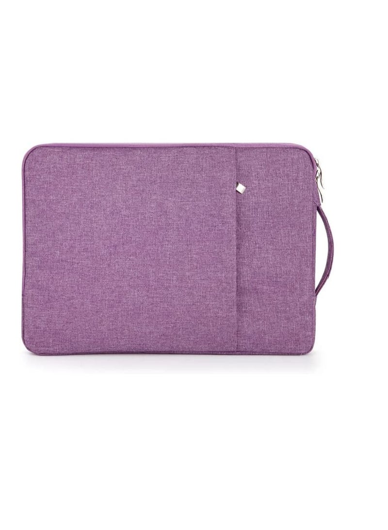 Laptop Sleeve 13 inch Pouch Waterproof Portable Handle Laptop Case Protective Laptop Bag 13.6 Inch Laptop Carrying Bag Compatible For MacBook Air Pro HP 13.3 Inch Purple Color - Image 2