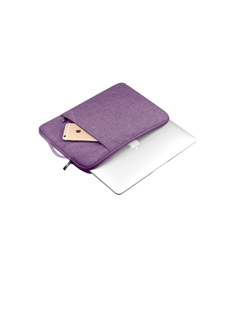 Laptop Sleeve 13 inch Pouch Waterproof Portable Handle Laptop Case Protective Laptop Bag 13.6 Inch Laptop Carrying Bag Compatible For MacBook Air Pro HP 13.3 Inch Purple Color - Image 5