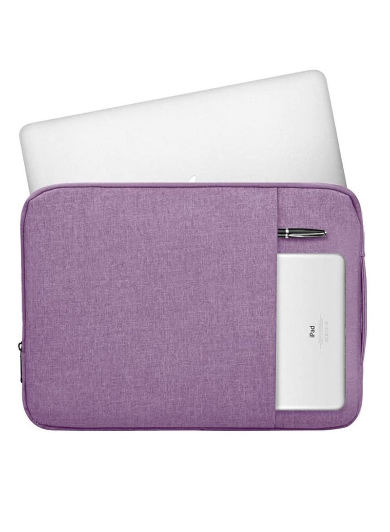 Laptop Sleeve 13 inch Pouch Waterproof Portable Handle Laptop Case Protective Laptop Bag 13.6 Inch Laptop Carrying Bag Compatible For MacBook Air Pro HP 13.3 Inch Purple Color - Image 3