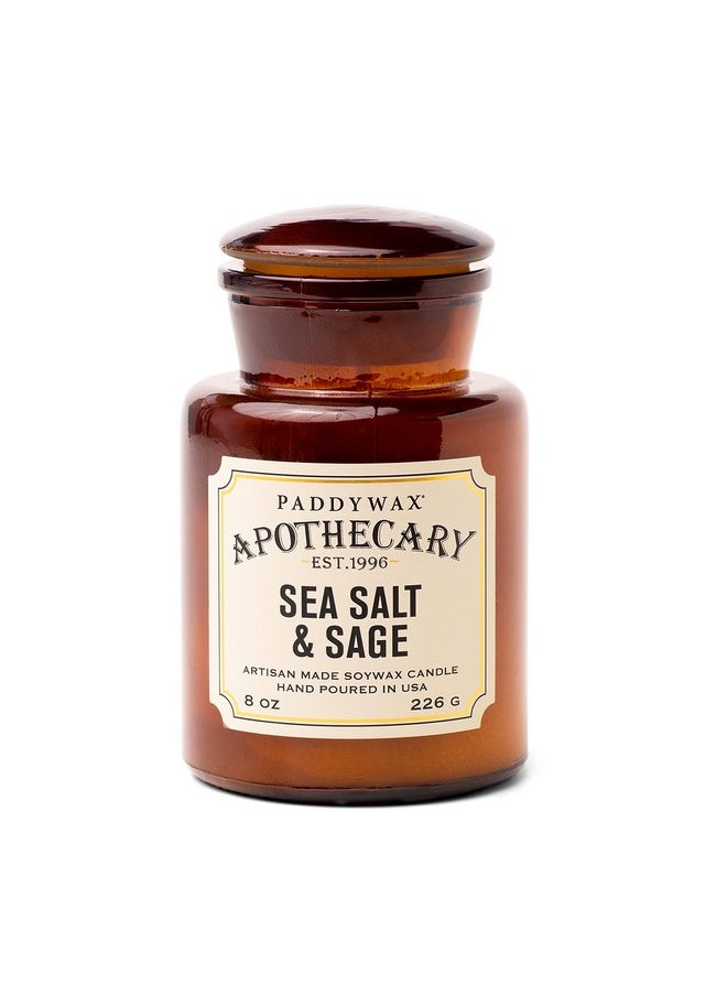 بادي واكس شموع Paddywax المعطرة من Artisan Apothecary Candle، 8 أونصة، ملح البحر والمريمية  - Image 1