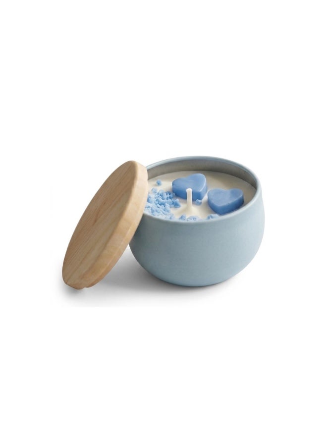 Aurora-Naturalis Handmade VELVET Soy Wax Candles | Eco-Friendly | Blue Pastel Color | Ocean Breeze Premium Scented Candle for Relaxation, Home Meditation & Home Decor | Perfect Love Gift | Aurora New Edition - Image 3