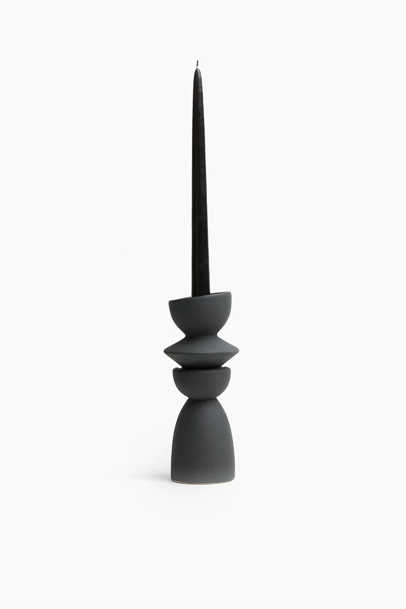 H&M Stoneware candle holder